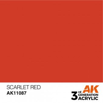 AK Interactive AK11087 Scarlet Red 17ml