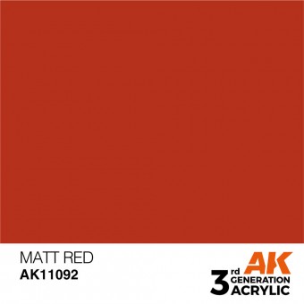 AK Interactive AK11092 Matt Red 17ml