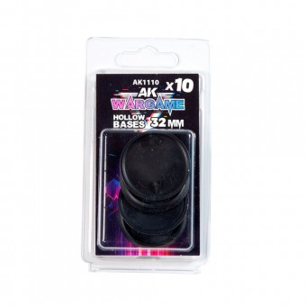 AK Interactive AK1110 HOLLOW BASE 32mm - 10 units