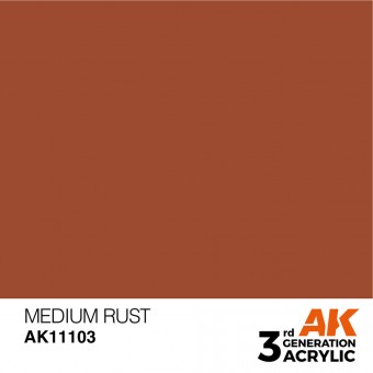 AK Interactive AK11103 Medium Rust 17ml