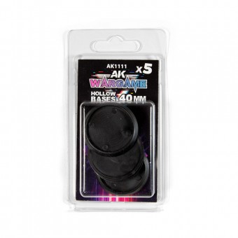 AK Interactive AK1111 HOLLOW BASE 40mm - 5 units