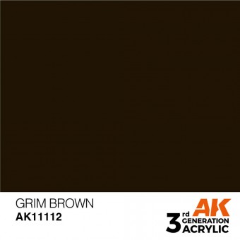 AK Interactive AK11112 Grim Brown 17ml