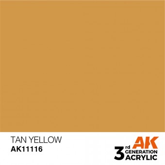 AK Interactive AK11116 Tan Yellow 17ml