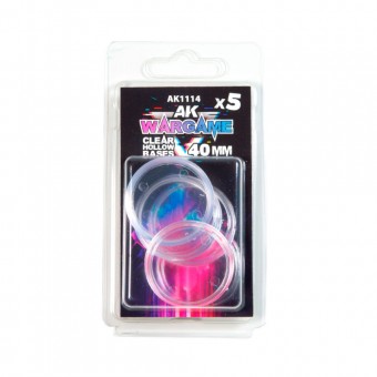 AK Interactive AK1114 CLEAR HOLLOW BASE 40mm - 5 units