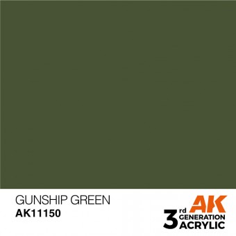 AK Interactive AK11150 Gunship Green 17ml