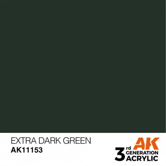AK Interactive AK11153 Extra Dark Green 17ml