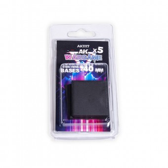 AK Interactive AK1117 SQUARE BASES 40x40mm x 5 units