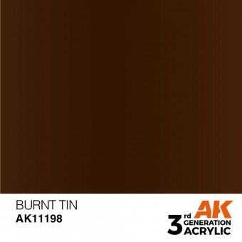 AK Interactive AK11198 Burnt Tin 17ml
