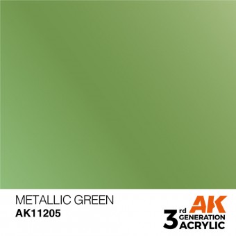AK Interactive AK11205 Metallic Green 17ml