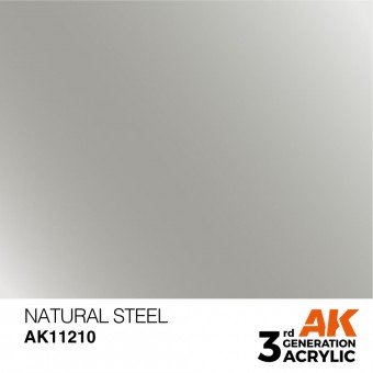 AK Interactive AK11210 Natural Steel 17ml