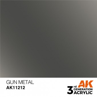 AK Interactive AK11212 Gun Metal 17ml