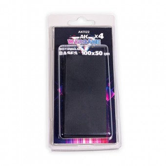 AK Interactive AK1122 RECTANGULAR BASES 100x50mm x 4 units