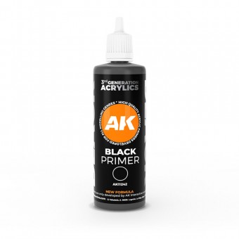 AK Interactive AK11242 Black Primer 100 ml 3GEN