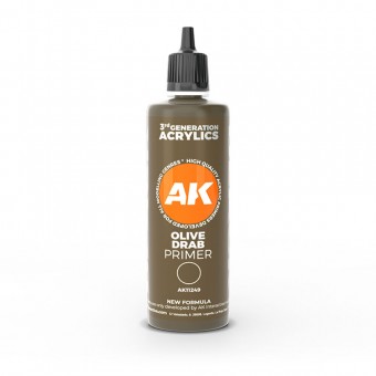 AK Interactive AK11249 Olive drab surface Primer 100 ml 3GEN