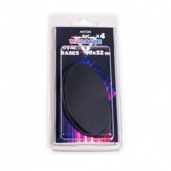 AK Interactive AK1126 OVAL BASES 90x52mm x 4 units