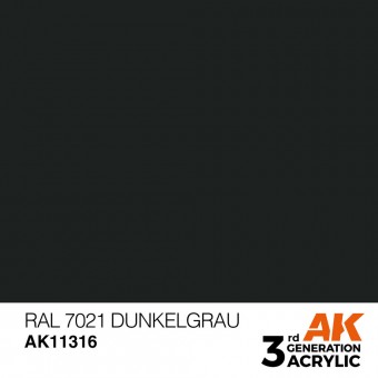 AK Interactive AK11316 RAL 7021 Dunkelgrau