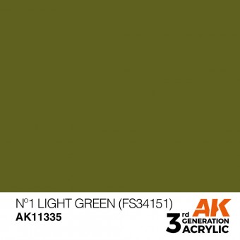 AK Interactive AK11335 No1 Light Green (FS34151)