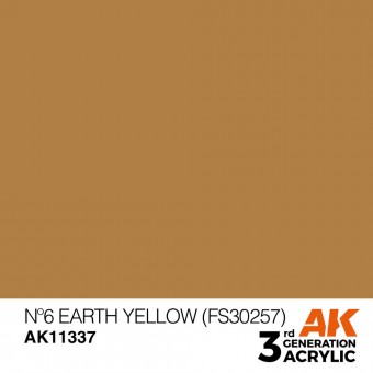 AK Interactive AK11337 No6 Earth Yellow (FS30257)