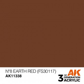 AK Interactive AK11338 No8 Earth Red (FS30117)