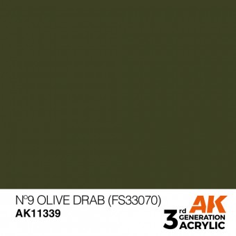 AK Interactive AK11339 No9 Olive Drab (FS33070)