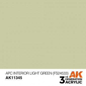AK Interactive AK11345 APC Interior Light Green (FS24533)
