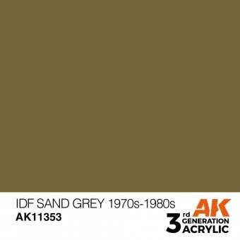 AK Interactive AK11353 IDF Sand Grey 1970s-1980s