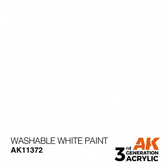 AK Interactive AK11372 Washable White Paint