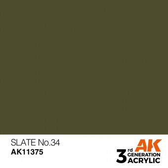 AK Interactive AK11375 Slate No.34