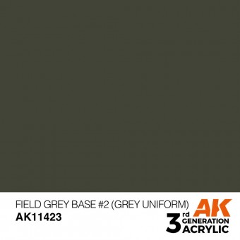 AK Interactive AK11423 Field Grey Base #2 (Grey Uniform)