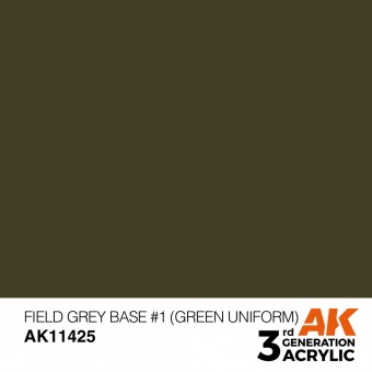 AK Interactive AK11425 Field Grey Base #1 (Green uniform)
