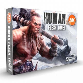 AK Interactive AK11603 HUMAN FLESH TONES