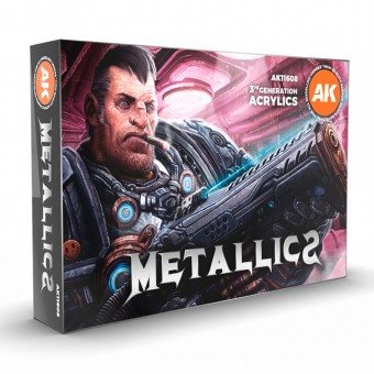 AK Interactive AK11608 METALLICS SET