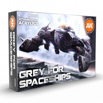 AK Interactive AK11614 GREY FOR SPACESHIPS SET