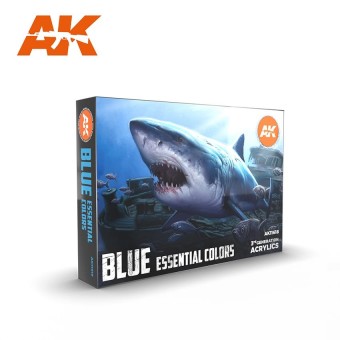 AK Interactive AK11618 BLUE UNIFORM COLORS - (6 x 17 ml) - 3rd Generation Acrylic