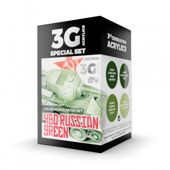 AK Interactive AK11639 MODULATION 4BO RUSSIAN GREEN 3G
