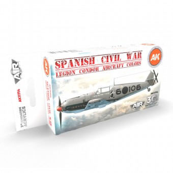 AK Interactive AK11714 Spanish Civil War. Legion Condor Aircraft SET 3G