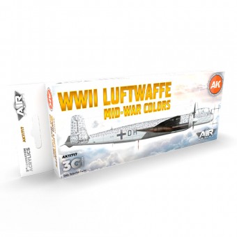 AK Interactive AK11717 WWII Luftwaffe Mid-War Colors SET 3G