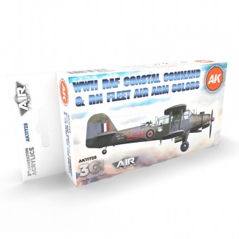 AK Interactive AK11728 WWII RAF Coastal Command & RN Fleet Air Arm SET 3G
