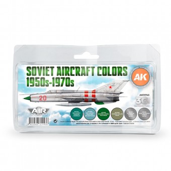 AK Interactive AK11743 Soviet Aircraft Colors 1950s-1970s SET 3G