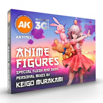 AK Interactive AK11765 ANIME FIGURES - SPECIAL FLESH AND SKINS - SIGNATURE SET BY KEIGO MURAKAMI