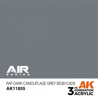 AK Interactive AK11855 RAF Dark Camouflage Grey BS381C/629