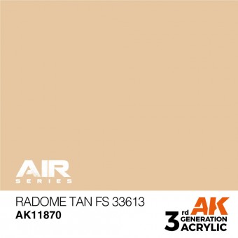 AK Interactive AK11870 Radome Tan FS 33613