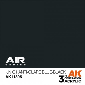 AK Interactive AK11895 IJN Q1 Anti-Glare Blue-Black