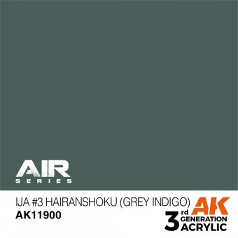 AK Interactive AK11900 IJA #3 Hairanshoku (Grey Indigo)