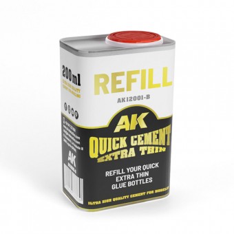 AK Interactive AK12001-B REFILLQUICK CEMENT EXTRA THIN