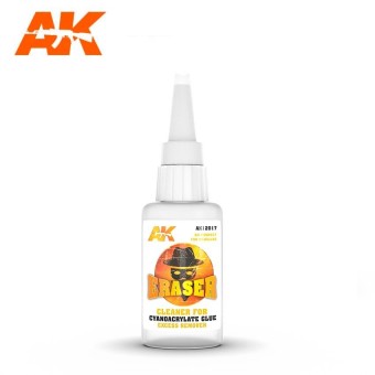AK Interactive  AK12017 ERASER – CLEANER FOR CYANOCRYLATE GLUE EXCESS REMOVER (20 g)