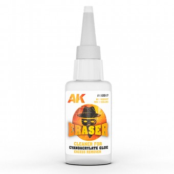 AK Interactive AK12017 ERASER CLEANER FOR CYANOCRYLATE (EXCESS REMOVER)