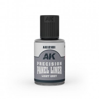 AK Interactive AK12101 PRECISION PANELINER pcs.LIGHT GREY 30ml