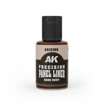 AK Interactive AK12106 PRECISION PANELINER- DARK RUST 30ml