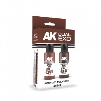 AK Interactive AK1548 OXIDE RED & PROPELLER FIRE DUAL EXO Set 6